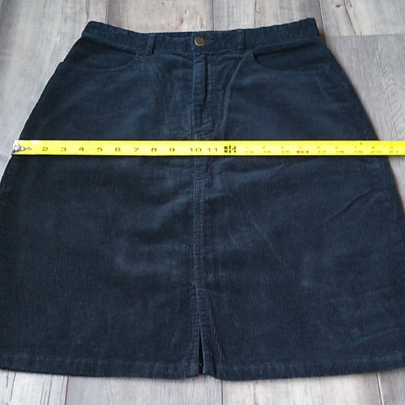 Eddie Bauer black corduroy midi skirt size 8 - Picture 6 of 12